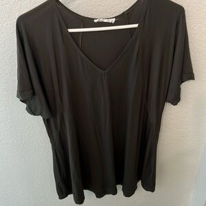 Carly Jean Los Angeles olive green boyfriend tee